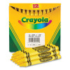 Bulk Crayons, Regular Size, 0.31" x 3.63", Yellow, 12/Box