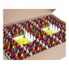 Classpack Crayons With 13 Caddies And Crayon Sharpener, Regular Size, 0.31" x 3.63", 64 Assorted Colors, 832/Box