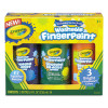 Washable Fingerpaint Pack, 3 Assorted Bright Colors, 8 Oz Tube, 3/Box