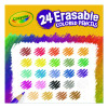 Erasable Color Pencil Set, 3.3 Mm, 2B, Assorted Lead And Barrel Colors, 24/Pack
