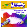 Erasable Color Pencil Set, 3.3 Mm, 2B, Assorted Lead And Barrel Colors, 24/Pack