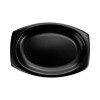 Quiet Classic Laminated Foam Dinnerware, Platter, 10.7 x 11, Black, 500/Carton