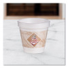 Thermoglaze Insulated Foam Cups Stock Prints, 4 Oz, White/Beige/Red, 1,000/Carton
