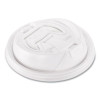 Optima Reclosable Lids For Paper Hot Cups, Fits 12 Oz To 24 Oz Hot Cups, Plastic, White, 1,200/Carton