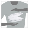 Staylock Clear Hinged Lid Containers, 6.8 x 9.4 x 2.6, Clear, Plastic, 125/Pack, 2 Packs/Carton