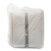 Staylock Clear Hinged Lid Containers, 6.8 x 9.4 x 2.6, Clear, Plastic, 125/Pack, 2 Packs/Carton