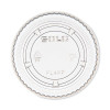 Portion/Souffle Cup Lids, Fits 3.25 Oz/4 Oz/5.5 Oz Portion Containers, Plastic, Clear, 125/Sleeve, 20 Sleeves/Carton