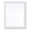 Self Adhesive Sign Holders, 11 x 17, Clear With White Border, 2/Pack