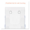 4-Compartment Docuholder, Leaflet Size, 4.88w X 6.13d X 10h, Clear