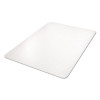 Clear All Day Use Chair Mat For Flat To Extra-High/Plush Pile Carpeted Floors, Rectangular, Straight Edges, 45" x 53", Clear