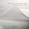 Duramat Moderate Use Chair Mat For Low Pile Carpet, Rectangular With Wide Lip, Beveled Edges, 45" x 53", Clear, Ships Flat