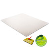 Supermat Frequent Use Chair Mat For Medium Pile Carpeted Floors, Rectangular, 46" x 60", Clear, Ships Flat