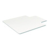 Oceanmat Carpet Chair Mat For Flat Pile Carpeted Floors, Rectangular With Lip, Straight Edges, 45" x 53", Clear