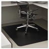Economat Non-Studded All Day Use Chair Mat For Hard Floors, Rectangular, 45" x 53", Black, Ships Flat