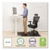 Ergonomic Sit Stand Mat For Flat To Low Pile Carpeted And Hard Floors, Rectangular, Beveled Edges, 36" x 48", Black