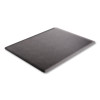 Ergonomic Sit Stand Mat For Flat To Low Pile Carpeted And Hard Floors, Rectangular, Beveled Edges, 36" x 48", Black