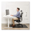 Ergonomic Sit Stand Mat For Flat To Low Pile Carpeted And Hard Floors, Rectangular, Beveled Edges, 36" x 48", Black