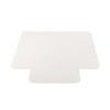 Economat Non-Studded All Day Use Chair Mat For Hard Floors, Rectangular With Lip, 46" x 60", Clear, Ships Flat