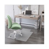 Economat Non-Studded All Day Use Chair Mat For Hard Floors, Rectangular With Lip, 46" x 60", Clear, Ships Flat