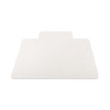 Economat Non-Studded All Day Use Chair Mat For Hard Floors, Rectangular With Lip, 46" x 60", Clear, Ships Flat