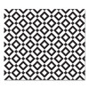 Fashionmat Chair Mat For Flat Pile Carpeted And Hard Floors, Rectangular, Straight Edges, 35" x 40", White/Black