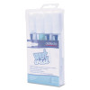 Wet Erase Markers, Medium Chisel Tip, White, 4/Pack