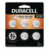 Lithium Coin Batteries With Bitterant, 2032, 6/Pack