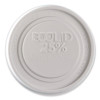 Evolution World Ecolid 25% Recycled Food Container Lid, Fits 12 To 32 Oz Containers, White, Plastic, 500/Carton