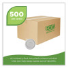 Evolution World Ecolid 25% Recycled Food Container Lid, Fits 12 To 32 Oz Containers, White, Plastic, 500/Carton
