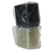 100% Recycled Content 6" Premium Take Out Containers, 12.5 Oz, Black Base/Clear Lid, Plastic, 50/Pack, 3 Packs/Carton