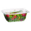 Renewable And Compostable Rectangular Deli Containers, 32 Oz, 7.5 x 6.5 x 3, Clear, Plastic, 50/Pack, 4 Packs/Carton