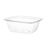 Renewable And Compostable Rectangular Deli Containers, 32 Oz, 7.5 x 6.5 x 3, Clear, Plastic, 50/Pack, 4 Packs/Carton