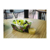 Renewable And Compostable Rectangular Deli Containers, 32 Oz, 7.5 x 6.5 x 3, Clear, Plastic, 50/Pack, 4 Packs/Carton