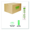 Plantware Compostable Cutlery, Knife, Plastic, White, 1,000/Carton