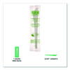 Plantware Compostable Cutlery, Knife, Plastic, White, 1,000/Carton