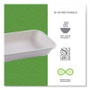 Vanguard Worldview Renewable And Compostable Sugarcane Take-Out Containers, 16 Oz, 7 x 5 x 1, White, 400/Carton