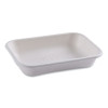 Vanguard Worldview Renewable And Compostable Sugarcane Take-Out Containers, 16 Oz, 7 x 5 x 1, White, 400/Carton