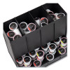 Anchor Collection 4-Compartment Single Serve Pod Countertop Dispenser, 14.25 x 9 x 12.15, Black