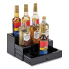 Mind Reader Foundation Collection 9-Compartment Nested Syrup Countertop Bottle Organizer, 12.5 x 5 x 7, Black