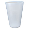 Rk Ribbed Cold Drink Cups, 14 Oz, Plastic, Clear, 50/Sleeve, 20 Sleeves/Carton