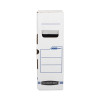 X-Ray Storage Boxes, 5" X 18.75" X 14.88", White/Blue, 6/Carton
