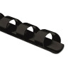 Plastic Comb Bindings For 11 x 8.5 Documents, 19 Rings, 0.31" (40-Sheet) Capacity, Black, 25/Pack