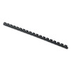 Plastic Comb Bindings For 11 x 8.5 Documents, 19 Rings, 0.31" (40-Sheet) Capacity, Black, 25/Pack