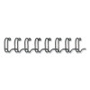 Wire Bindings For 11 x 8.5 Documents, 32 Rings, 0.38" (80-Sheet) Capacity, Black, 25/Pack