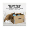 Smoothmove Classic Moving/Storage Boxes, Half Slotted Container (Hsc), Small, 12" x 15" x 10", Brown/Blue, 20/Carton