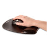 Gel Crystals Mouse Pad With Wrist Rest, 7.87 x 9.18, Black