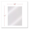 Clear View Presentation Covers For Binding Systems, Plastic, Square Corners, 11 x 8.5, Clear, 100/Box