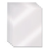 Clear View Presentation Covers For Binding Systems, Plastic, Square Corners, 11 x 8.5, Clear, 100/Box
