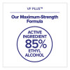 Vf Plus Hand Sanitizer Gel, 1,200 Ml Refill Bottle, Fragrance-Free, For Cs4 Dispensers, 4/Carton