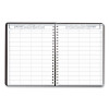 Eight-Person Group Practice Daily Appointment Book, 11 x 8.5, Black Cover, 12-Month (Jan To Dec): 2026